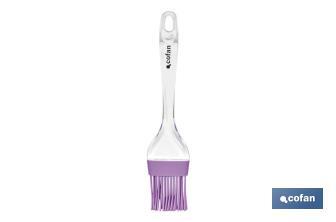 Cooking Brush | Silicone with clear nylon handle | 22.5cm in length | Vergini Model - Cofan