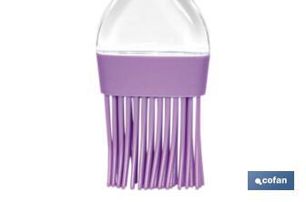 Escova De Pastelaria | De silicone com cabo de nylon transparente | Comprimento 22,5cm | Modelo Vergini - Cofan