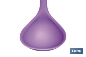 Soup ladle | Vergini Model | Silicone-coated nylon | Size: 28 x 8.5cm | Soup ladle - Cofan