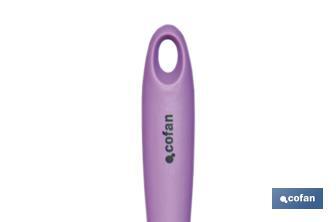 Kitchen spoon, Vergini Model | Silicone-coated nylon | Size: 27 x 5.7cm | Resistance up to 220°C - Cofan