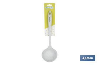 Soup ladle, Bach Model | Silicone and nylon | Size: 32cm - Cofan