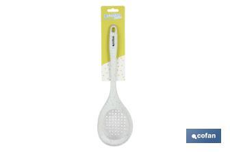 Skimmer spoon, Bach Model | Silicone and nylon | Size: 34cm - Cofan