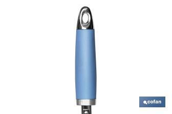 Ice cream scoop, Sena Model | Stainless steel with blue ABS handle | Size: 18cm - Cofan