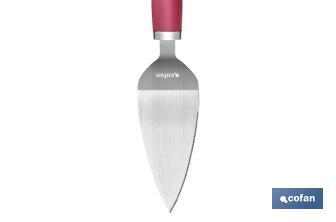 Palete para bolos face Modelo Sena I Aço inox com cabo ABS vermelho I Medida 27 cm - Cofan