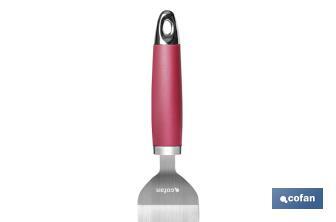 Palete para bolos face Modelo Sena I Aço inox com cabo ABS vermelho I Medida 27 cm - Cofan