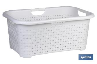 Panier Multi-usages en Polypropylène | Plusieurs Couleurs | Dimensions : 59 x 38 x 26 cm - Cofan