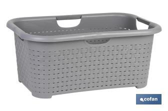 Multipupose polypropylene storage baskets | Several Colours | Size: 59 x 38 x 26cm - Cofan