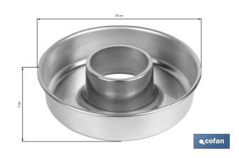 Glossy Aluminium Angel Food Cake Pan - Cofan