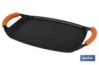 Induction cast aluminium griddle plate | Non-stick coating | Fast and even cooking - Cofan