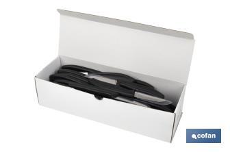 Cuchillo de Recolección pico pato | Pack de 50 Unidades | Medida de la hoja 6,5 cm | Mango de Color negro - Cofan