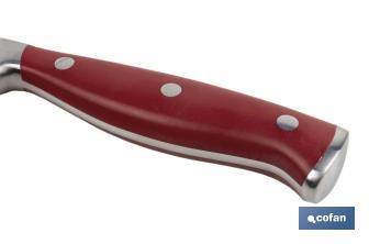 Coltello da cucina con forgiatura francese | Rosso | Varie misure - Cofan