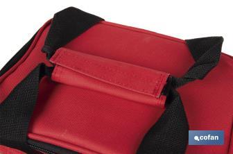 Glacière portable pour aliments | Sac isotherme | Sangle réglable | Couleur : rouge | Dimensions : 23 x 17 x 18 cm - Cofan
