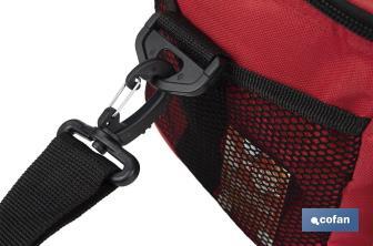 Glacière portable pour aliments | Sac isotherme | Sangle réglable | Couleur : rouge | Dimensions : 23 x 17 x 18 cm - Cofan