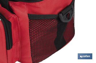 Glacière portable pour aliments | Sac isotherme | Sangle réglable | Couleur : rouge | Dimensions : 23 x 17 x 18 cm - Cofan