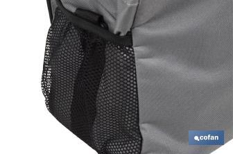 Glacière portable pour aliments | Sac isotherme | Sangle réglable | Couleur : gris foncé | Dimensions : 33,5 x 24 x 26 cm - Cofan