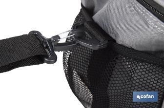 Glacière portable pour aliments | Sac isotherme | Sangle réglable | Couleur : gris foncé | Dimensions : 33,5 x 24 x 26 cm - Cofan