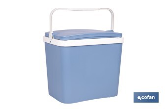 Nevera rígida de 24 litros | Color: azul claro | Material: polipropileno - Cofan