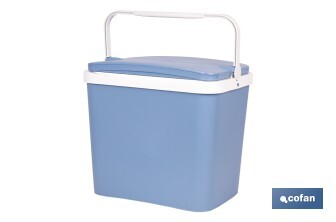 Nevera rígida de 24 litros | Color: azul claro | Material: polipropileno - Cofan