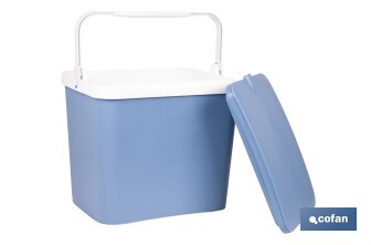 Nevera rígida de 24 litros | Color: azul claro | Material: polipropileno - Cofan