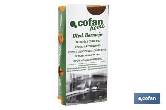 Pack of 3 antibacterial sponge scourers - Cofan