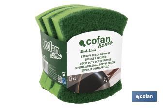 Pack of 3 Multi-Purpose Scrub Sponges - Cofan