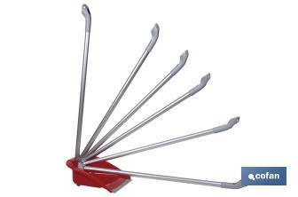 Foldable red dustpan - Cofan