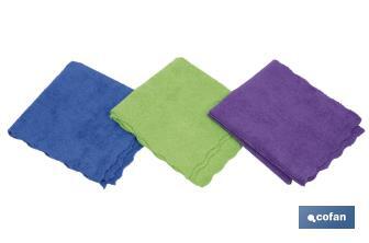 Pack of 3 microfibre cloths - Cofan