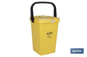 Yellow Rubbish Bin for Plastics & Tins - Cofan