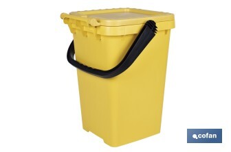 Conteneur jaune pour plastiques et boites de conserves - Cofan