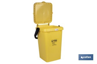 Conteneur jaune pour plastiques et boites de conserves - Cofan