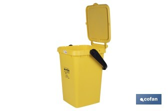 Conteneur jaune pour plastiques et boites de conserves - Cofan