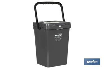 Grey Rubbish Bin for Waste - Cofan