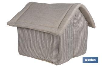 Niche en tissu pour Animaux de compagnie | Niche Portable Lavable | Dimensions extérieures : 42 x 40 x 40 cm - Cofan