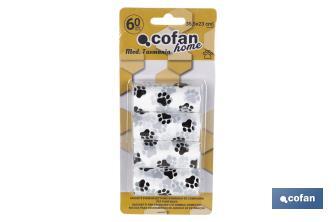 Cofan Sacos de lixo para excrementos de cães | 4 rolos de 15 sacos | Medidas: 35,5 x 23 cm - Cofan