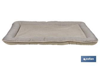  Cuccia imbottita per animali domestici | Beige | Dimensioni: 86 x 57 x 7 cm - Cofan