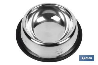Food and water bowl for pets | Stainless steel | Available in several sizes - Cofan