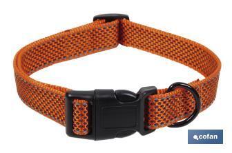 Collier Réfléchissant pour Chiens | Couleur Orange | Plusieurs Dimensions - Cofan