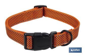 Reflective dog collar | Orange | Available in different sizes - Cofan