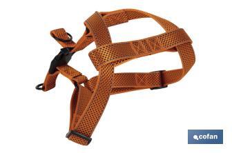 Reflective dog harness | Orange | Available in various sizes - Cofan