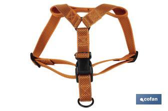 Reflective dog harness | Orange | Available in various sizes - Cofan