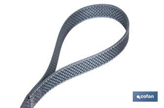 Reflective dog leash | Available in various sizes | Grey - Cofan