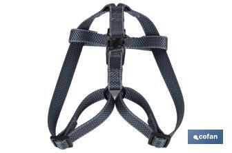 Reflective dog harness | Grey | Available in various sizes - Cofan