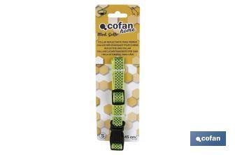 Collier Réfléchissant pour Chiens | Couleur Verte | Taille S ou M - Cofan