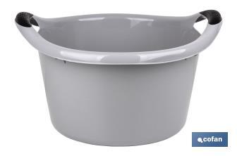 Round washing-up bowl | With handles | 15l Capacity | Multi-purpose and versatile - Cofan