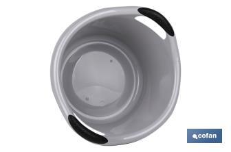 Round washing-up bowl | With handles | 15l Capacity | Multi-purpose and versatile - Cofan