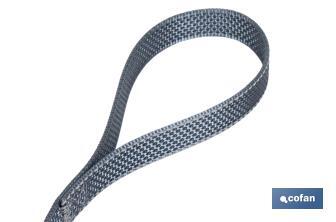 Reflective dog leash | Available in various sizes | Grey - Cofan