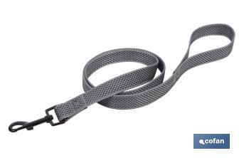 Reflective dog leash | Available in various sizes | Grey - Cofan