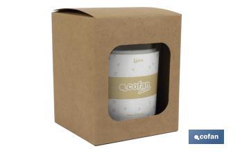 Scented candle | Vegetable wax | Aroma of linen | Cotton wick - Cofan