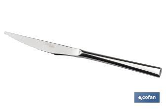 Meat knife | Bari Model | 18/10 Stainless steel | Available in pack or blister pack - Cofan