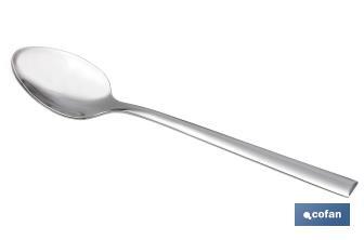 Tea spoon | Bari Model | 18/10 Stainless steel | Blister of 3 pieces - Cofan